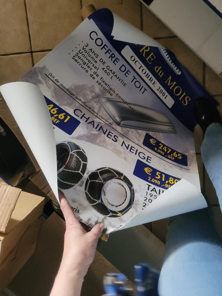 Affiche Showroom Skoda Octobre 2001 - NEUVE - Prix en BEF, Enlèvement, Neuf