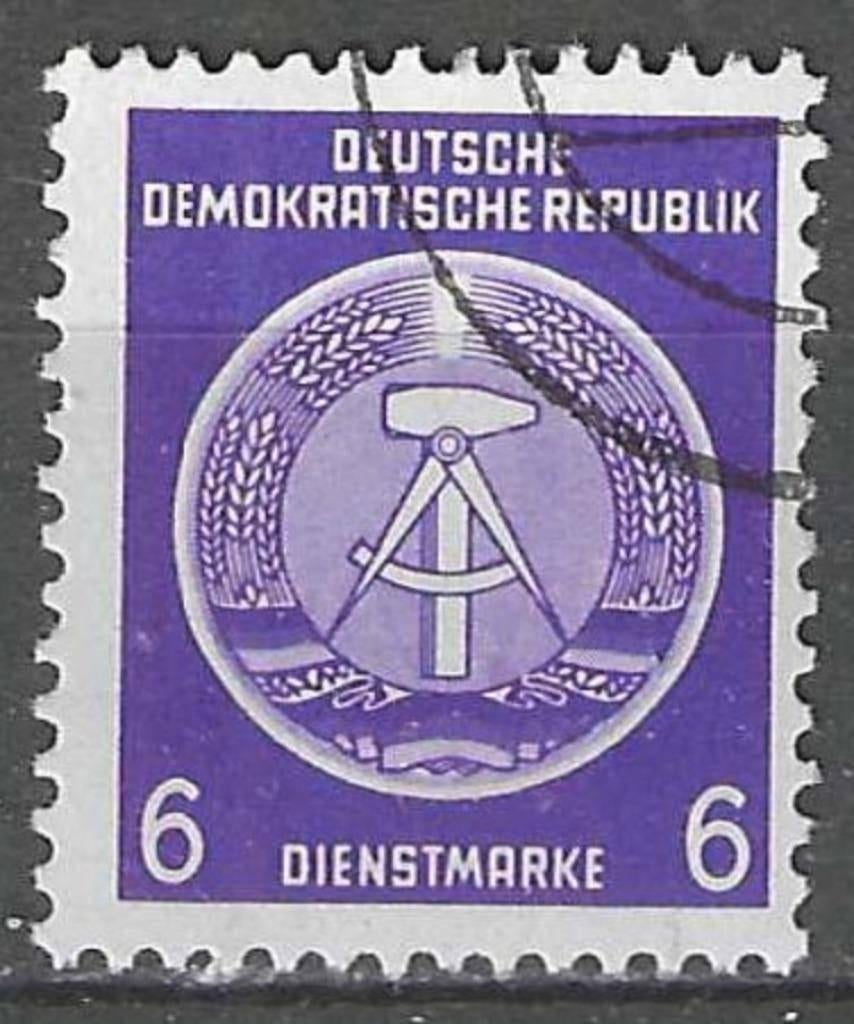 Duitsland DDR 1954 - Yvert 2SE - Service - Kompas. (ST), Verzenden, DDR, Gestempeld