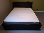 bed+matras, Huis en Inrichting, Slaapkamer | Bedden, Ophalen, Gebruikt, Zwart, Tweepersoons