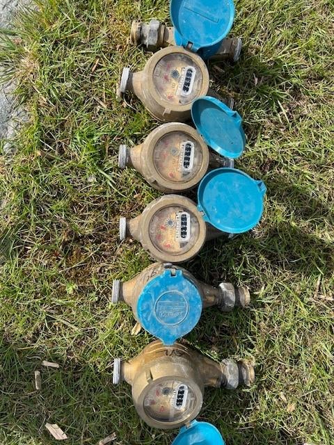 6 watermeters in perfecte staat, Ophalen, Gebruikt, Koper