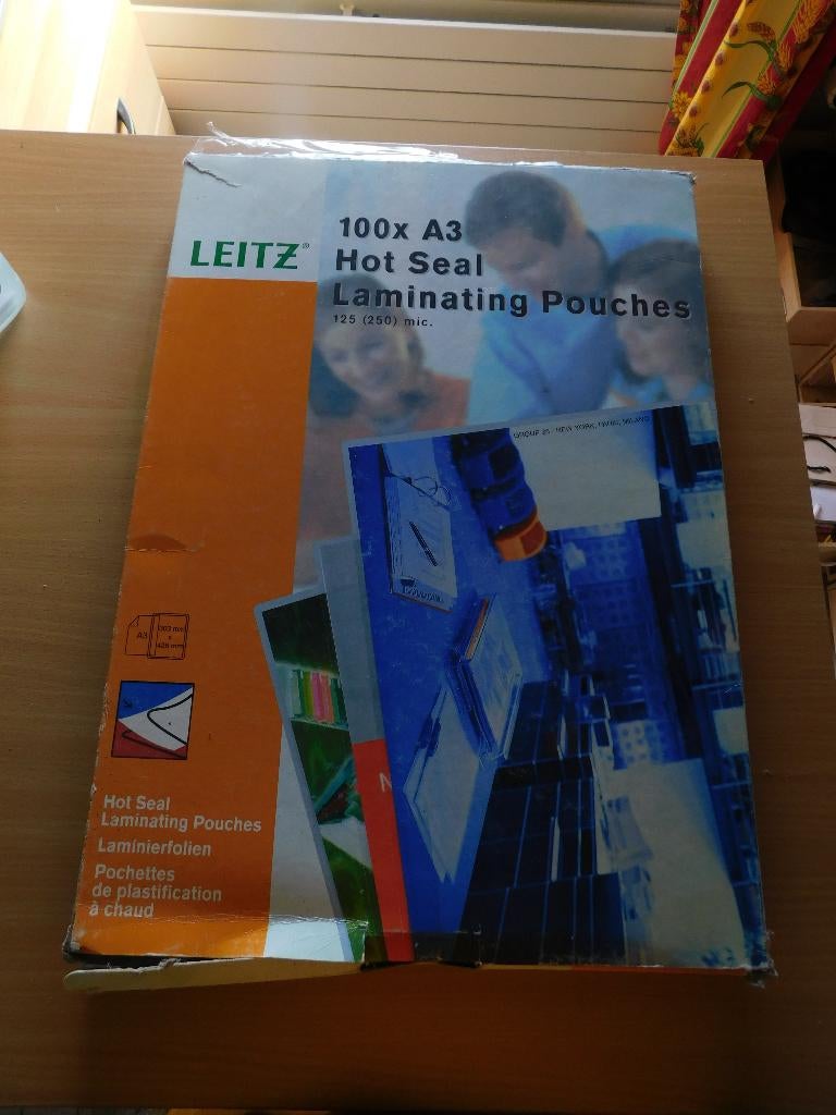 Leitz 33950 - hoesjes voor warm lamineren - A3 -, Ophalen of Verzenden, Zo goed als nieuw