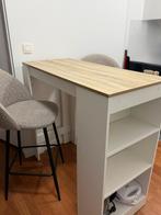 Table haute avec 2 chaises comme neuf, Maison & Meubles, Enlèvement