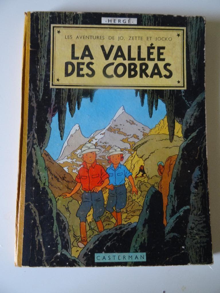 La Vallée des Cobras -Hergé Casterman B21bis 1957, Enlèvement ou Envoi, Une BD, Utilisé, Hergé