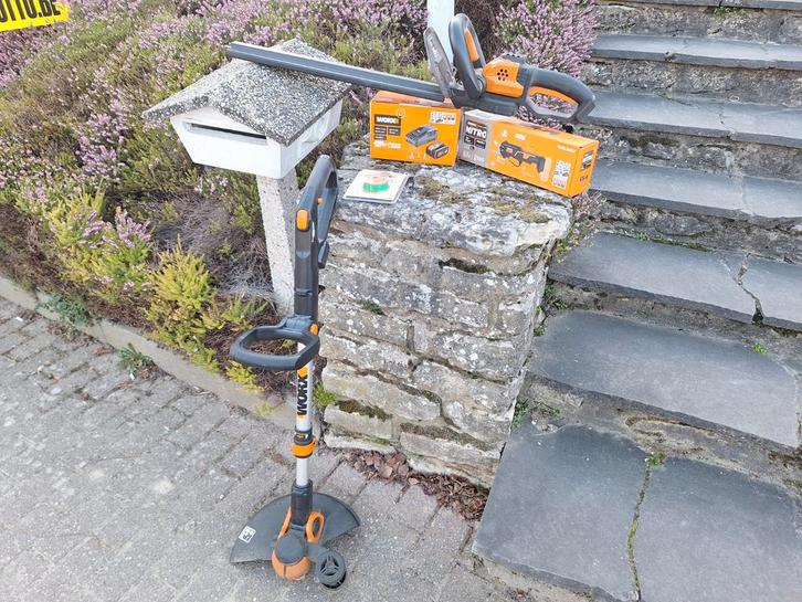 Lot de machine.e.pour jardin worx neuf et occase, Bricolage & Construction, Métaux, Enlèvement