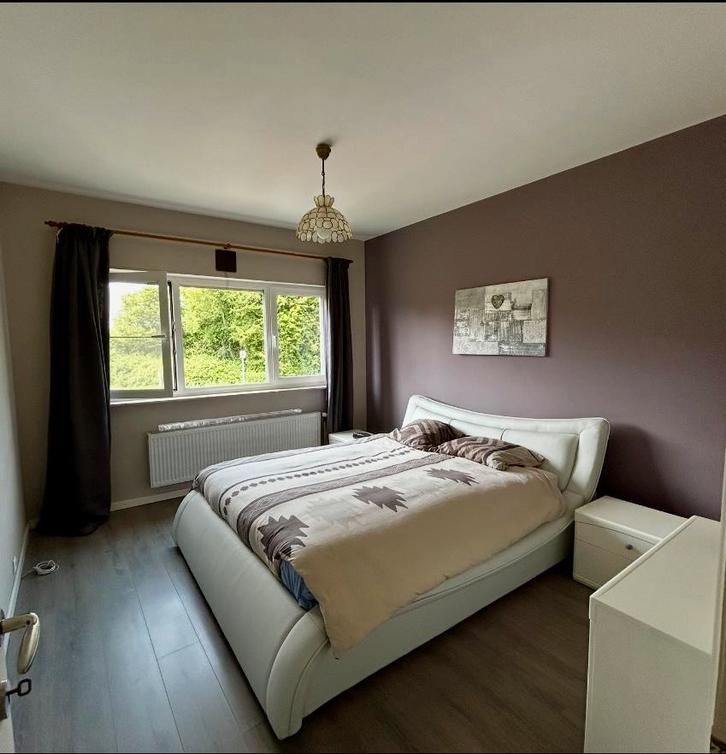 Lit similicuir 2 personnes, Maison & Meubles, Chambre à coucher | Chambres à coucher complètes, Comme neuf, Enlèvement