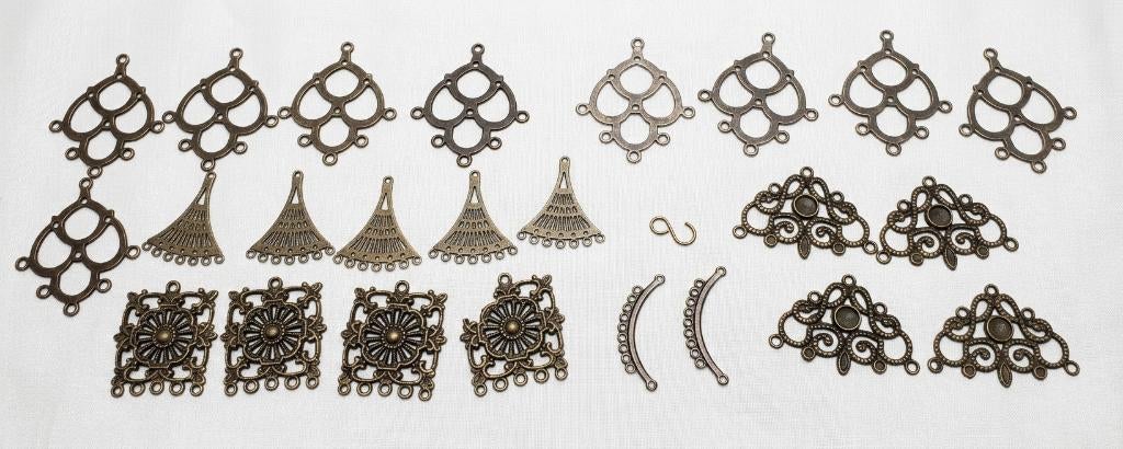 DIY lot 25 connectors voor juwelen, Ophalen of Verzenden, Nieuw, Tussenstuk of Tussenkraal