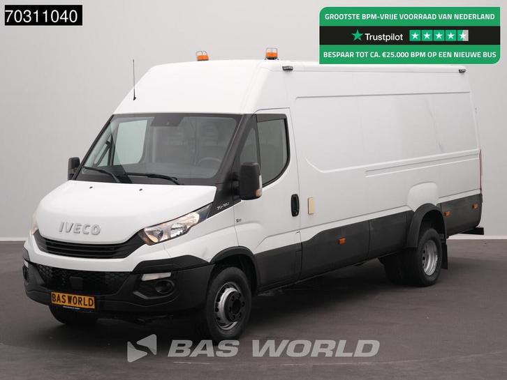 Iveco Daily 70C18 3.0L 7tons L3H2 Dubbellucht 3,5t Trekhaak, Auto's, Bestelwagens en Lichte vracht, Bedrijf, Te koop, Achteruitrijcamera