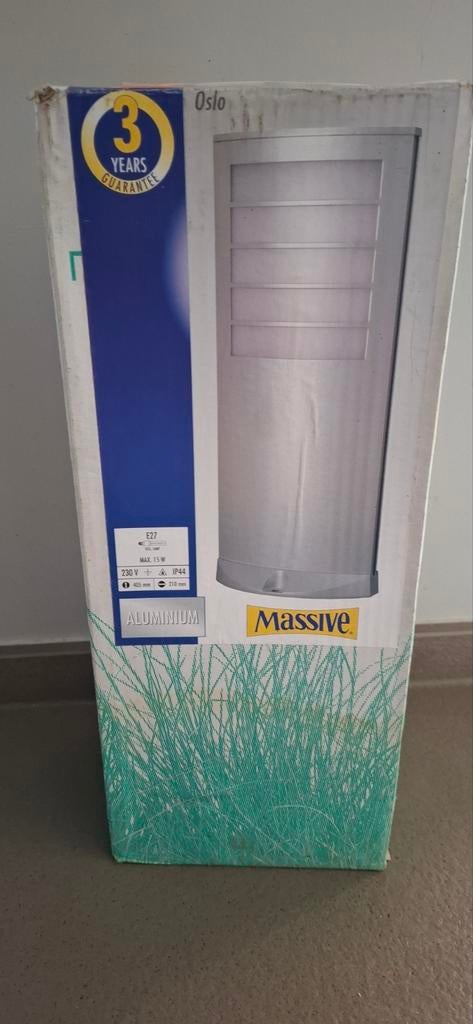 Nieuwe tuinlamp Massive type Oso €20, Ophalen