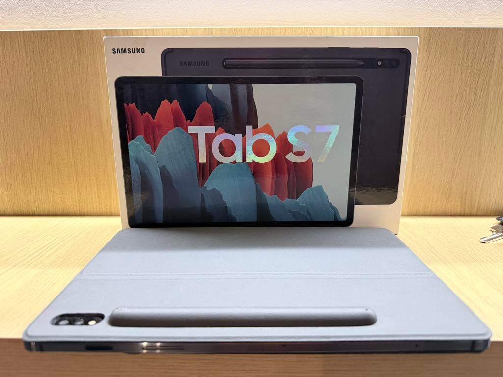Samsung Galaxy Tab S7 128GB Wi-Fi Pen & Book Cover, Enlèvement ou Envoi, Comme neuf
