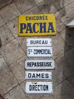 Oude emaille plaquette, deco, beroepsreclame, Ophalen