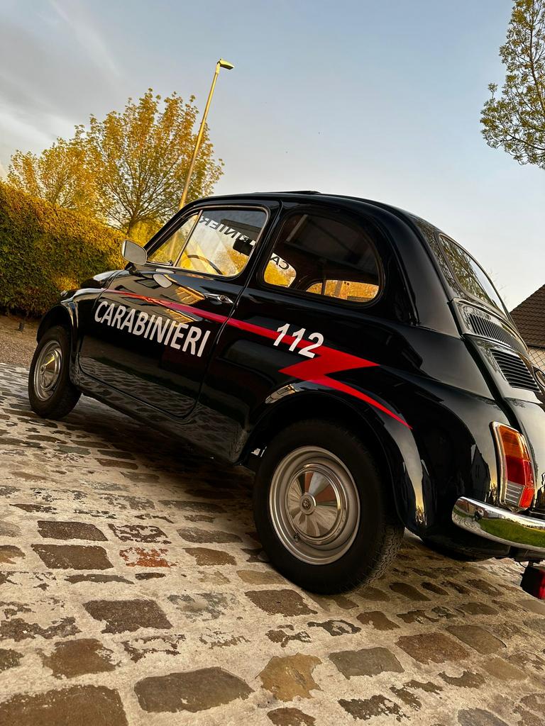 500 Cabriodak!!!!!!, 4 zetels, Blauw, Handgeschakeld, 2 deurs