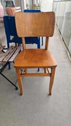 Retro houten café stoel (2stuks), Huis en Inrichting, Stoelen, Ophalen, Gebruikt, Twee, Bruin
