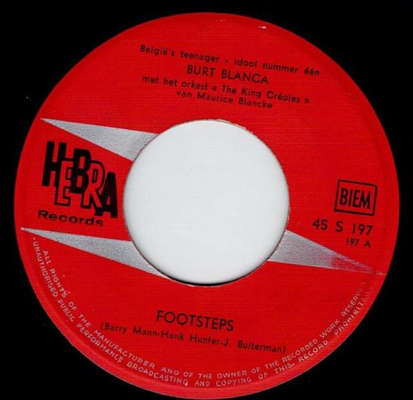 Gezocht: Burt Blanca - Footsteps vinyl single, Ophalen of Verzenden, Zo goed als nieuw