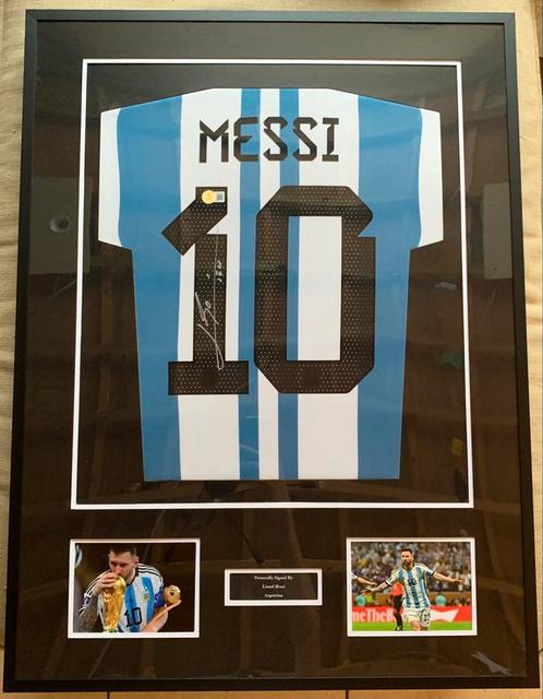 Gesigneerd Lionel Messi shirt WK 2022, Sport en Fitness, Voetbal, Shirt, Ophalen of Verzenden