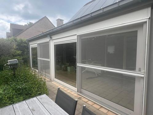 2 PVC schuiframen Rensol met vliegenramen, Doe-het-zelf en Bouw, Deuren en Vliegenramen, Gebruikt, Kunststof, Schuifdeur, Ophalen