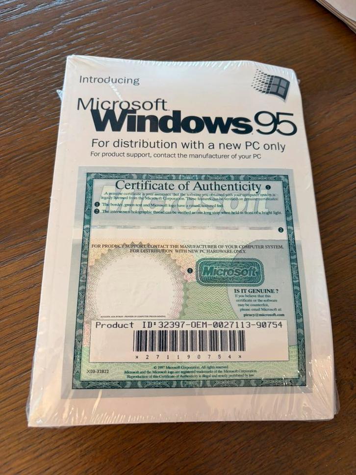 Originele Windows 95 en Windows 98 OEM versies, Computers en Software, Besturingssoftware, Nieuw, Windows, Ophalen of Verzenden