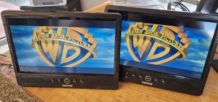 Draagbare DVD-speler met twee schermen, Audio, Tv en Foto, DVD spelers, Gebruikt, Dvd-speler, Overige merken, Draagbaar, Ophalen of Verzenden