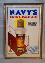 Enseigne publicitaire pour café 1959 Navy's Extra Pale Ale, Utilisé, Enlèvement ou Envoi, Panneau publicitaire