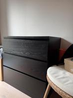 Zwarte dressoir IKEA, Huis en Inrichting, Ophalen, Gebruikt, Met lade(s)