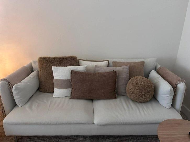 SÖDERHAMN 3-zitsbank, Gunnared beige, Maison & Meubles, Canapés | Salons, Utilisé, Banc droit, Trois personnes, 200 à 250 cm, 100 à 125 cm