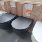 MAT ZWARTE Toiletpot nieuw in doos met bril Ravius 48, Enlèvement ou Envoi, Neuf