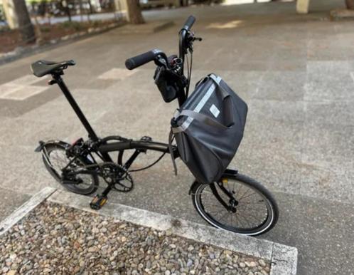 Brompton C Line zwarte editie, Fietsen en Brommers, Fietsen | Vouwfietsen, Zo goed als nieuw, Heren, Overige merken, 16 tot 18 inch