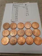 15 munten van 2 cent munthuis D van Duitsland, Ophalen of Verzenden, Duitsland, 2 cent, Setje