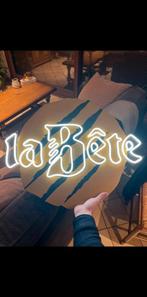 Rare enseigne au néon pour la bière la Bête, Table lumineuse ou lampe (néon), Enlèvement ou Envoi, Neuf