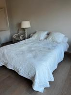 Complete Instapklare Boxspring Incl.Dekbedden Etc. !!, Huis en Inrichting, Ophalen, Gebruikt, Blauw, Tweepersoons