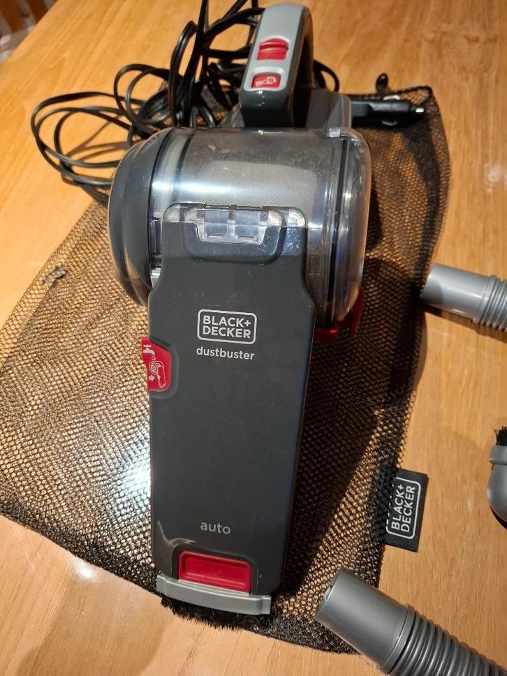 Stofzuiger voor auto Black&+Decker 12v, Elektronische apparatuur, Stofzuigers, Zo goed als nieuw, Stofzuiger, Minder dan 1200 watt