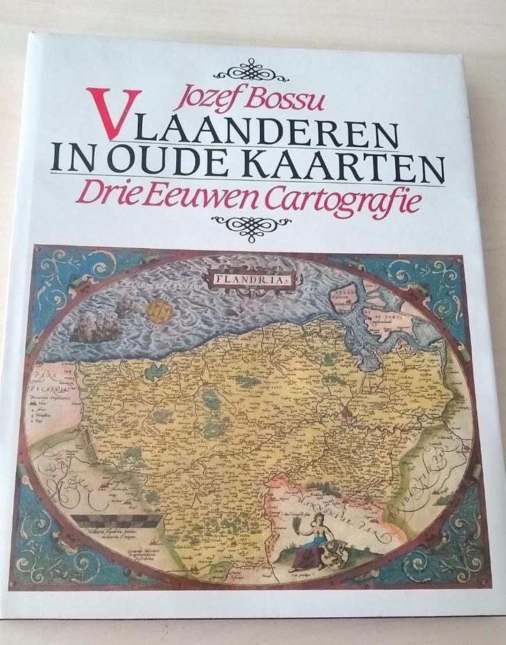 Vlaanderen in oude kaarten - Drie eeuwen cartografie, Boeken, Atlassen en Landkaarten, Zo goed als nieuw, Landkaart, België, Ophalen of Verzenden