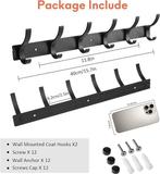 Set van 2 kapstokken | GRATIS LEVERING, Huis en Inrichting, Woonaccessoires | Kapstokken, Wandkapstok, -, Verzenden, -