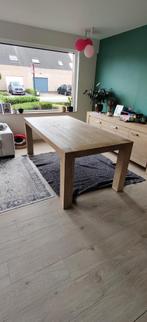 Eettafel te koop!, Huis en Inrichting, Tafels | Eettafels, Ophalen, Eikenhout, 100 tot 150 cm, Vierkant