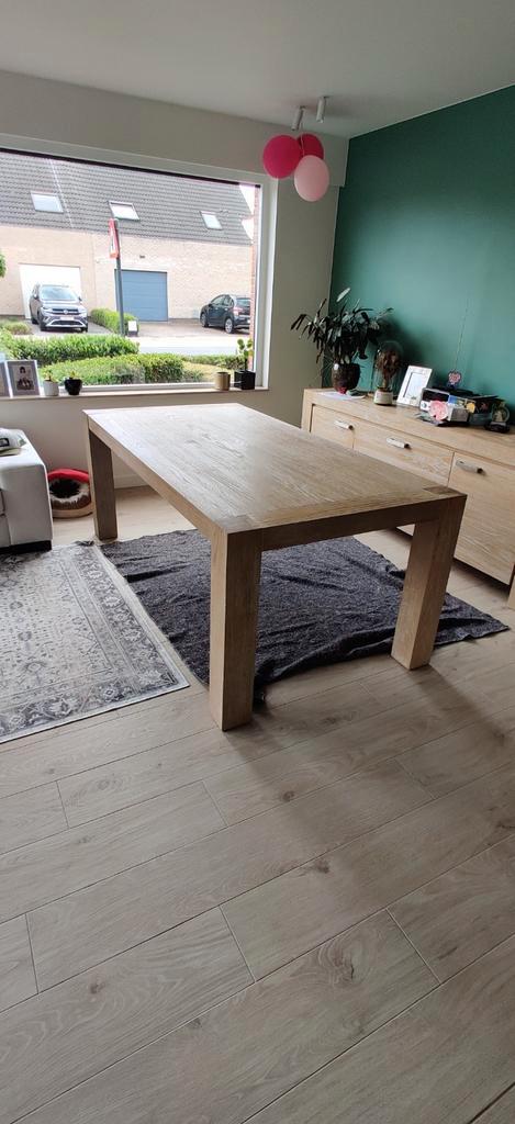 Eettafel te koop!, Huis en Inrichting, Tafels | Eettafels, Zo goed als nieuw, 100 tot 150 cm, 200 cm of meer, Vijf personen of meer