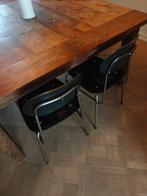 Chaises d'école authentiques - lot de 6, Maison & Meubles, Enlèvement, Métal, Noir, Cinq, Six Chaises ou plus