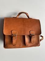 Leren boekentas Original ruiter, Ophalen, 30 tot 40 cm, Bruin, Aktetas of Boekentas