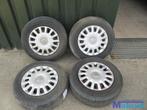 OPEL CORSA D VELGEN BANDEN 185 70 14 INCH 4X100, Ophalen, Gebruikt, Opel