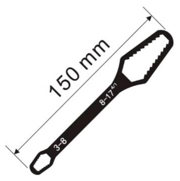 Universele Ringsleutel 3 - 17 mm, Zwart, Lang 15 mm - 1,5 cm beschikbaar voor biedingen