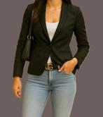 Hugo Boss blazer van linnen maat 38, Maat 38/40 (M), Zwart, Ophalen of Verzenden, Jasje