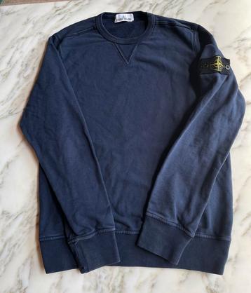 Stone Island Navy Blauwe Sweater Crewneck Pull beschikbaar voor biedingen
