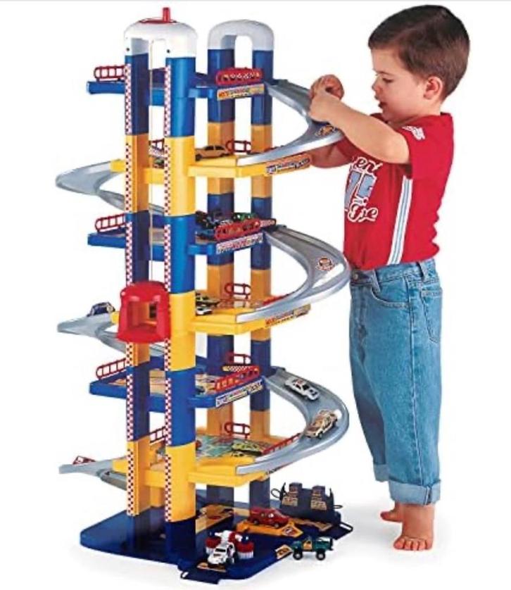 Stevige Speelgoed garage - merk MOTLO - ALS NIEUW, Kinderen en Baby's, Speelgoed | Racebanen, Zo goed als nieuw, Racebaan, Handmatig