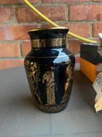 Grieks vaasje handgemaakt met 24K goud decoratie, Antiek en Kunst, Ophalen