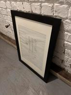Zwart massief houten frame van IKEA - Onberispelijke staat, Ophalen, Zo goed als nieuw, Minder dan 100 cm, Rechthoekig