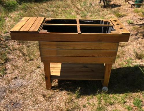 Kruidenbak, Tuin en Terras, Bloembakken en Plantenbakken, Nieuw, Hout, 60 cm of meer, 100 cm of meer, Rechthoekig, Ophalen