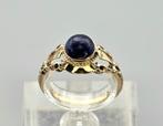 Gouden Vintage ring met Lapis Lazuli. 2025/586., Zo goed als nieuw, 17 tot 18, Met edelsteen, Dame