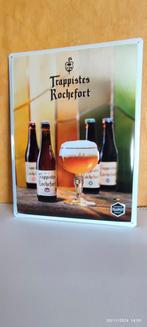 TRAPPISTS ROCHEFORT metalen bierbord., Verzamelen, Biermerken, Ophalen of Verzenden, Nieuw, Reclamebord, Plaat of Schild, Overige merken