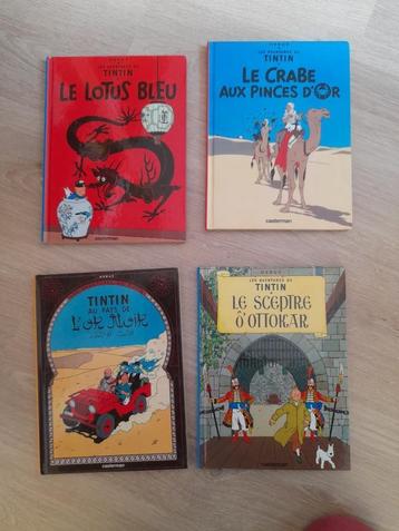 TINTIN - Hergé - 4 BD en PETIT FORMAT - Comme NEUFS, Plusieurs BD, Enlèvement ou Envoi, Comme neuf, Hergé