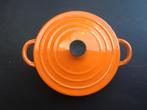 Le Creuset : ronde kookpot in gietijzer, Huis en Inrichting, Kookpan of Snelkookpan, Gebruikt, Gietijzer, Ophalen of Verzenden