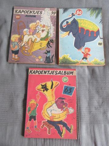 3 albums de Kapoentje 59-60 et 63. Supplément à HET VOLK.196 disponible aux enchères