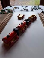 Miniatuur houten trein jaar 60, Verzamelen, Zo goed als nieuw